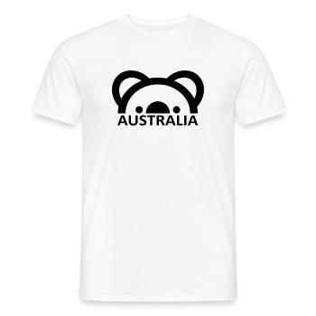 Australia - Männer T-Shirt - Weiß - Vorne - AI Model Male 178 dark (178cm)