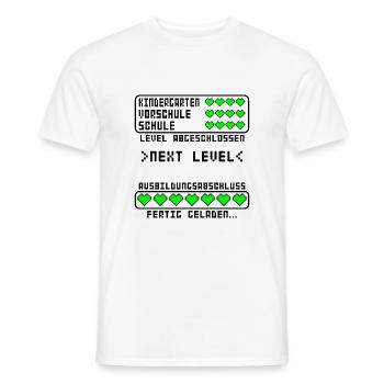 Ausbildungsabschluss bestanden für Azubi - Männer T-Shirt - Weiß - Vorne - AI Model Male 178 dark (178cm)