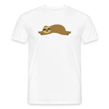 la paresse - T-shirt homme - blanc - Devant - AI Model Male 178 dark (178cm)