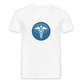 Pharmacien à la retraite Pharmacie à la retraite - T-shirt homme - blanc - Devant - AI Model Male 178 dark (178cm)