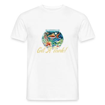 Aquarist Aquarium Hobbyist Aquarium Fischhalter - Männer T-Shirt - Weiß - Vorne - AI Model Male 178 dark (178cm)