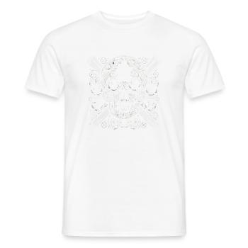 Dia De Los Muertos Mexico Sugar Skull Mexican - Men's T-Shirt - white - Front - AI Model Male 178 dark (178cm)