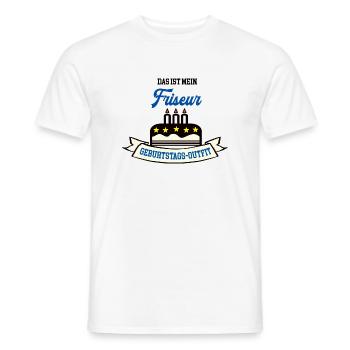 Geburtstag Friseur Friseure Frisör Meister Azubi - Männer T-Shirt - Weiß - Vorne - AI Model Male 178 dark (178cm)