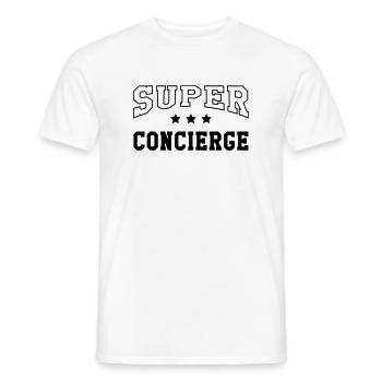 Hausmeister / Hausmeisterin / Concierge / Pförtner - Männer T-Shirt - Weiß - Vorne - AI Model Male 178 dark (178cm)