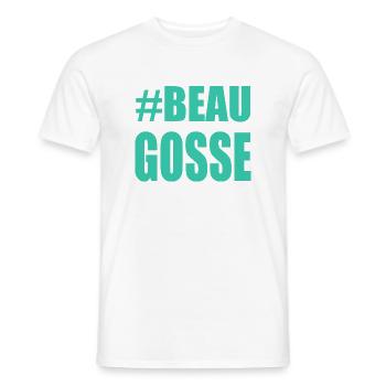 Handsome. dad. humor. man. guy. feast - Men's T-Shirt - white - Front - AI Model Male 178 dark (178cm)