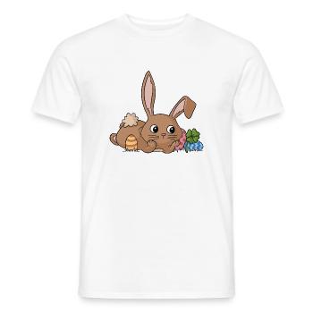 Rêver lapin de bande dessinée - T-shirt homme - blanc - Devant - AI Model Male 178 dark (178cm)