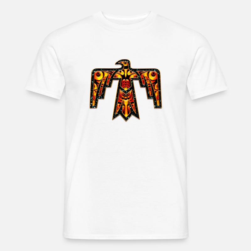 Thunderbird - Donnervogel - Kraft Symbol - Männer T-Shirt - Weiß