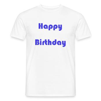 ALLES GUTE ZUM GEBURTSTAG. ALLES GUTE ZUM GEBURTSTAG. JAHRESTAG. - Männer T-Shirt - Weiß - Vorne - AI Model Male 178 dark (178cm)