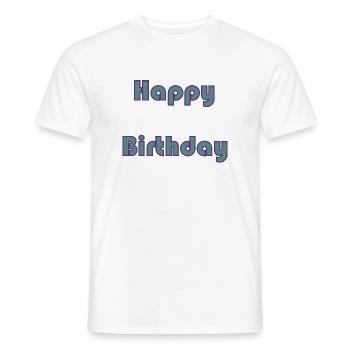 ALLES GUTE ZUM GEBURTSTAG. ALLES GUTE ZUM GEBURTSTAG. JAHRESTAG. - Männer T-Shirt - Weiß - Vorne - AI Model Male 178 dark (178cm)