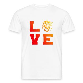 Cycliste Homme VTT Femme Vététiste - T-shirt homme - blanc - Devant - AI Model Male 178 dark (178cm)