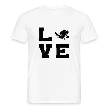 Diving Free Dive Scuba Diver Diver Scuba Dive - Men's T-Shirt - white - Front - AI Model Male 178 dark (178cm)