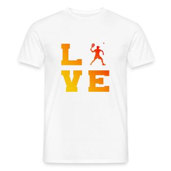 Racquetball Men's Pickleball Pickleball Pickleball Games - Men's T-Shirt - white - Front - AI Model Male 178 dark (178cm)