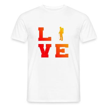 Escalade Bloc Bloc Klettern Bloc - T-shirt homme - blanc - Devant - AI Model Male 178 dark (178cm)