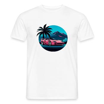 1980 LAMBO - Männer T-Shirt - Weiß - Vorne - AI Model Male 178 dark (178cm)