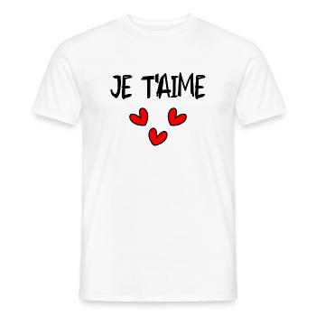 BONNE FÊTE PAPA. PAPA. FÊTE DES PÈRES. BONNE FÊTE - T-shirt homme - blanc - Devant - AI Model Male 178 dark (178cm)