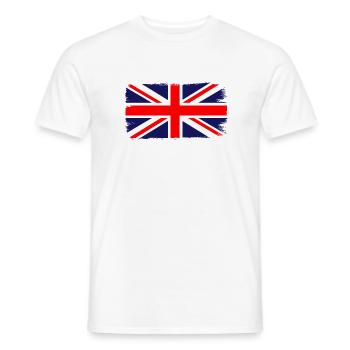 Großbritannien Flagge Union Jack Fahne London UK - Männer T-Shirt - Weiß - Vorne - AI Model Male 178 dark (178cm)