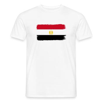 Egypt Flag Hurghada Africa Egyptian Flag - Men's T-Shirt - white - Front - AI Model Male 178 dark (178cm)