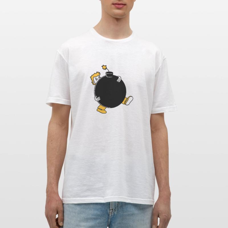 bomb explosion explode tnt dynamite dangerous Men's T-Shirt