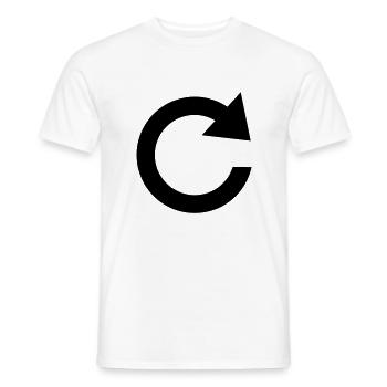 pfel_drehen___f1 - Männer T-Shirt - Weiß - Vorne - AI Model Male 178 dark (178cm)