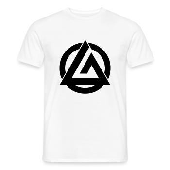 brazilian jiu jitsu bjj gracie style log - Men's T-Shirt - white - Front - AI Model Male 178 dark (178cm)