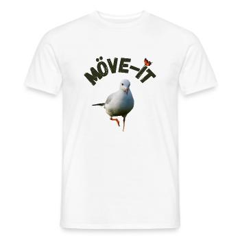 Seagull-it White Edition - Men's T-Shirt - white - Front - AI Model Male 178 dark (178cm)