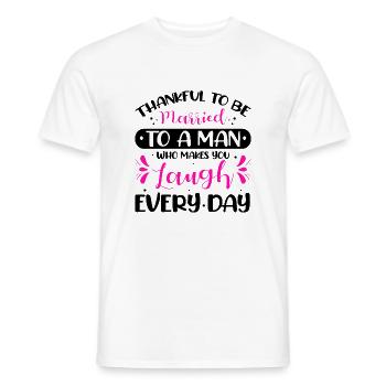 Valentins Tag Beziehung Liebes Spruch - Männer T-Shirt - Weiß - Vorne - AI Model Male 178 dark (178cm)