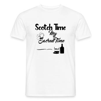 Scotch Time Design - Männer T-Shirt - Weiß - Vorne - AI Model Male 178 dark (178cm)