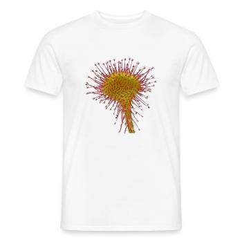 Drosera rotundifolia sundew plant carnivores - Men's T-Shirt - white - Front - AI Model Male 178 dark (178cm)