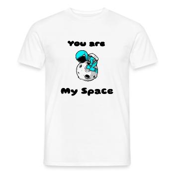Astronaut - Männer T-Shirt - Weiß - Vorne - AI Model Male 178 dark (178cm)