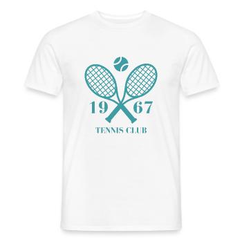 1967 Tennisclub - Männer T-Shirt - Weiß - Vorne - AI Model Male 178 dark (178cm)