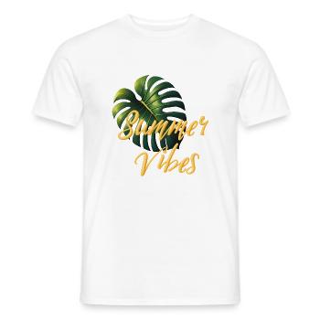 Ambiance estivale - T-shirt homme - blanc - Devant - AI Model Male 178 dark (178cm)