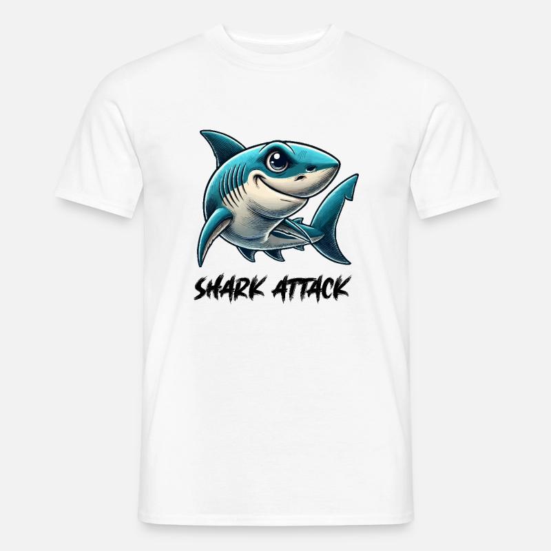 Shark Comic - Men's T-Shirt - white