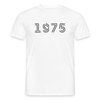 1975 Retro 1975 Geschenk 1975 Jahrgang 1975 - Männer T-Shirt - Weiß - Vorne - AI Model Male 178 dark (178cm)