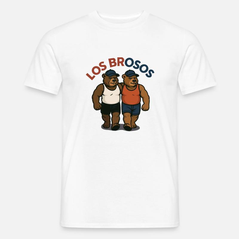 Los Brosos - Männer T-Shirt - Weiß