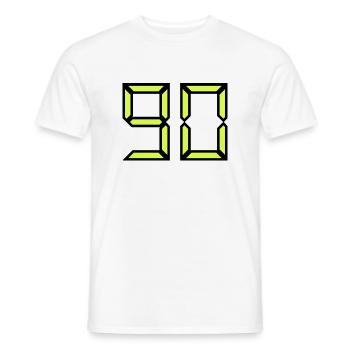 90 JAHRE. 90-JÄHRIGES JUBILÄUM. GEBURTSTAG 90 JAHRE. 90 - Männer T-Shirt - Weiß - Vorne - AI Model Male 178 dark (178cm)
