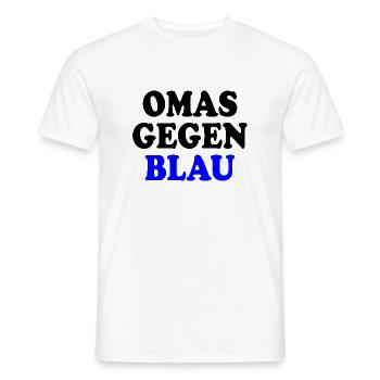 Omas gegen blau - Männer T-Shirt - Weiß - Vorne - AI Model Male 178 dark (178cm)