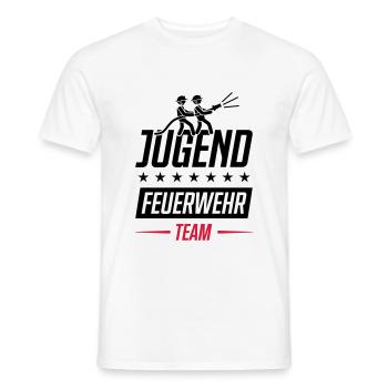 feuerwehr jugendfeuerwehr team - Männer T-Shirt - Weiß - Vorne - AI Model Male 178 dark (178cm)