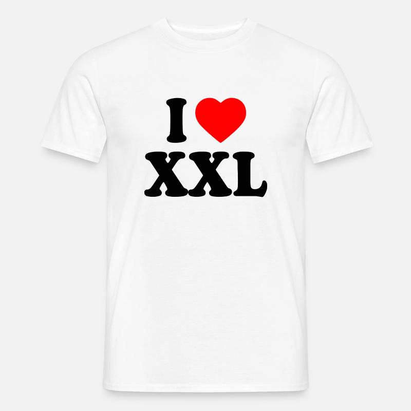 I love xxl - Männer T-Shirt - Weiß