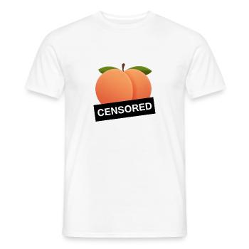 Nackte Pfirsich - Männer T-Shirt - Weiß - Vorne - AI Model Male 178 dark (178cm)