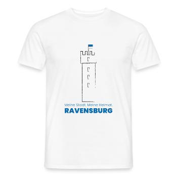 Ravensburg - Männer T-Shirt - Weiß - Vorne - AI Model Male 178 dark (178cm)