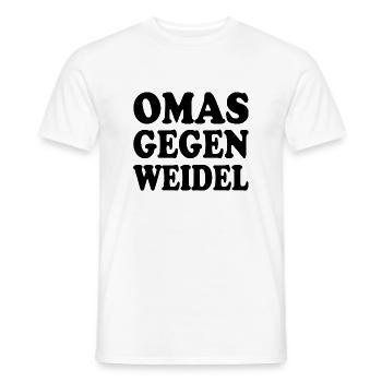 omas gegen weidel - Männer T-Shirt - Weiß - Vorne - AI Model Male 178 dark (178cm)