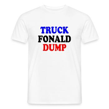 truck fonald dump - Männer T-Shirt - Weiß - Vorne - AI Model Male 178 dark (178cm)