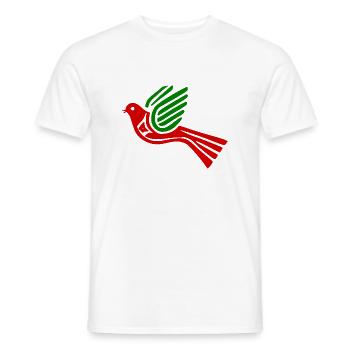 Colombe de la paix - T-shirt homme - blanc - Devant - AI Model Male 178 dark (178cm)