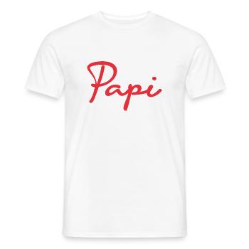 PAPA. VATERTAG. ALLES GUTE ZUM GEBURTSTAG, PAPA. ALLES GUTE ZUM GEBURTSTAG. - Männer T-Shirt - Weiß - Vorne - AI Model Male 178 dark (178cm)