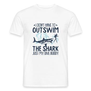 Divers Diving Diving - Men's T-Shirt - white - Front - AI Model Male 178 dark (178cm)