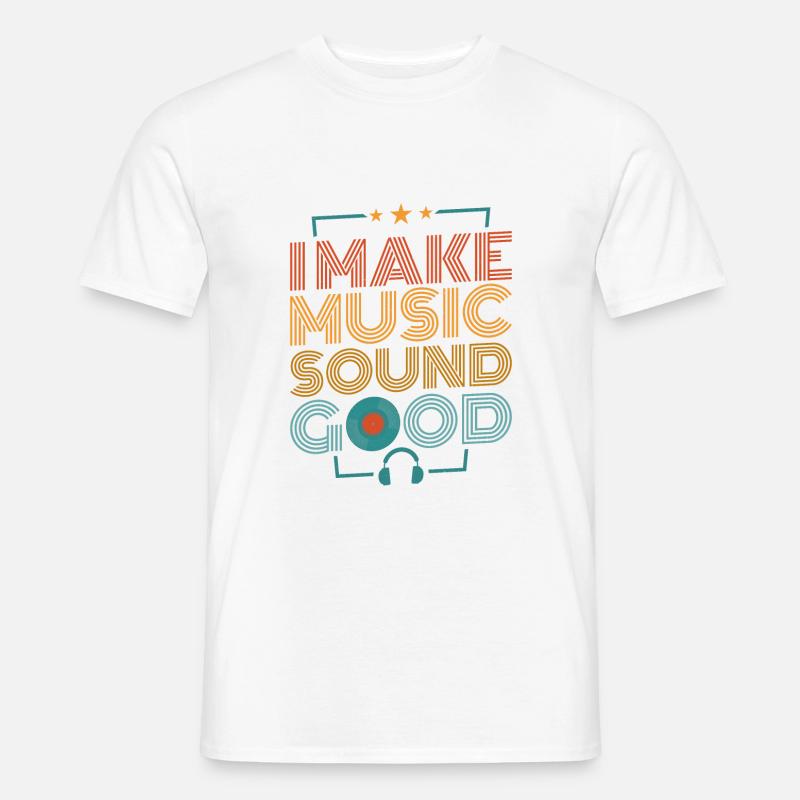 Techniciens audio techniques d’organisation - T-shirt homme - blanc