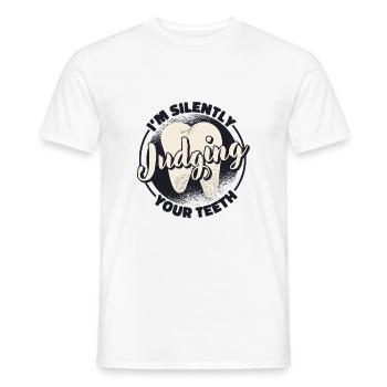 Dentist Dentist Dental Health Dentists Doctor - Men's T-Shirt - white - Front - AI Model Male 178 dark (178cm)