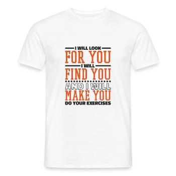 Physiothérapie Physiothérapie Thérapie - T-shirt homme - blanc - Devant - AI Model Male 178 dark (178cm)