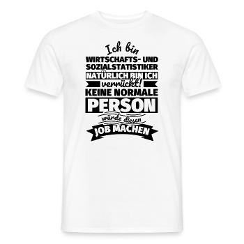 Wirtschafts- und Sozialstatistiker Geschenke - Männer T-Shirt - Weiß - Vorne - AI Model Male 178 dark (178cm)