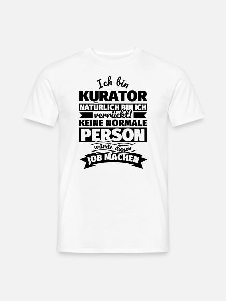 Kurator Geschenke - Männer T-Shirt - Weiß